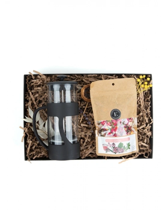 500 Ml French Press - Gül Çayı 100 Gr