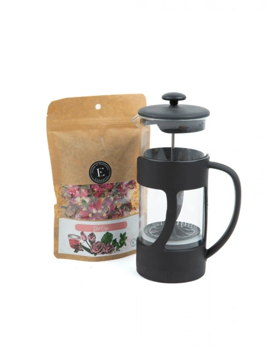 500 Ml French Press - Gül Çayı 100 Gr