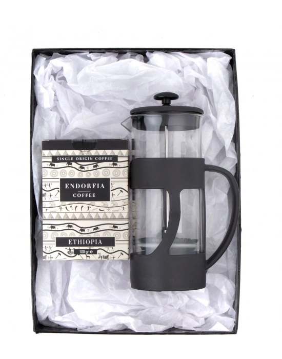 500 Ml French Press ve 100 gr Etiyopya Kahve