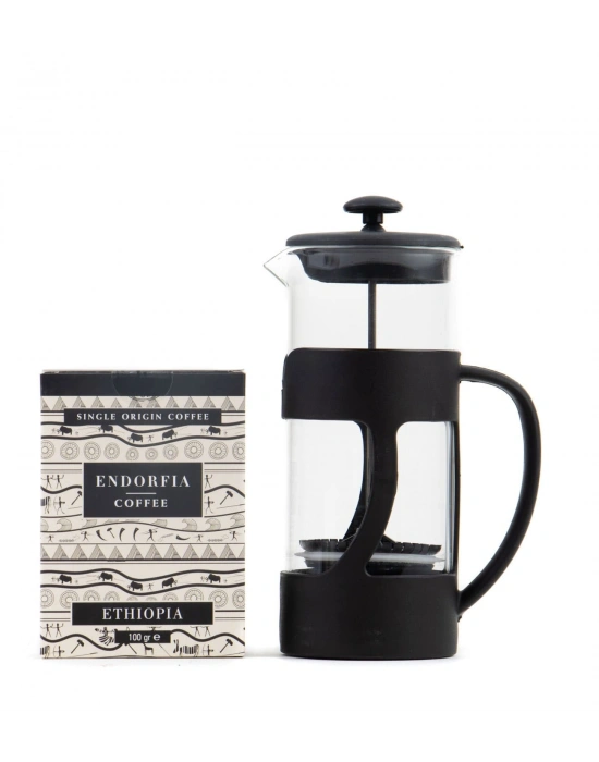 500 Ml French Press ve 100 gr Etiyopya Kahve