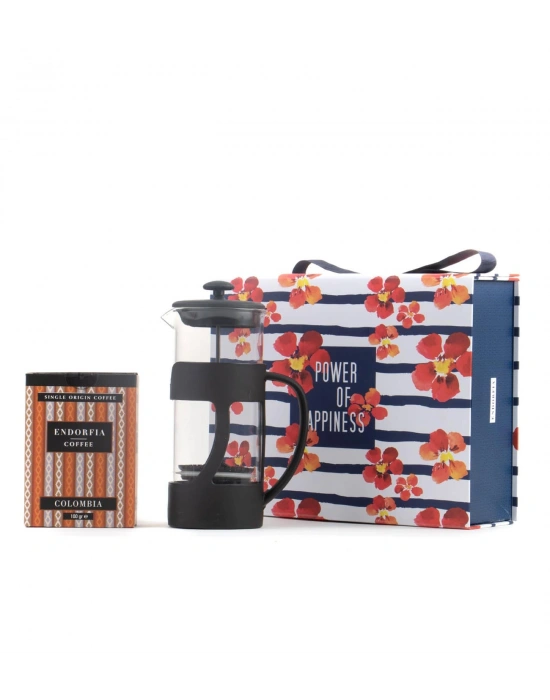 500 Ml French Press ve 100 gr Kolombia Kahve