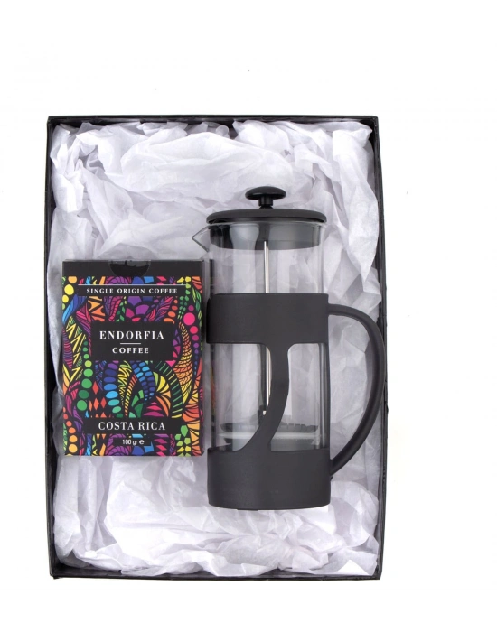 500 Ml French Press ve 100 gr Kostarika Kahve
