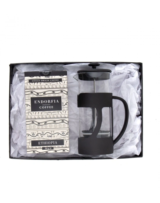 500 Ml French Press ve 250 gr Etiyopya Kahve