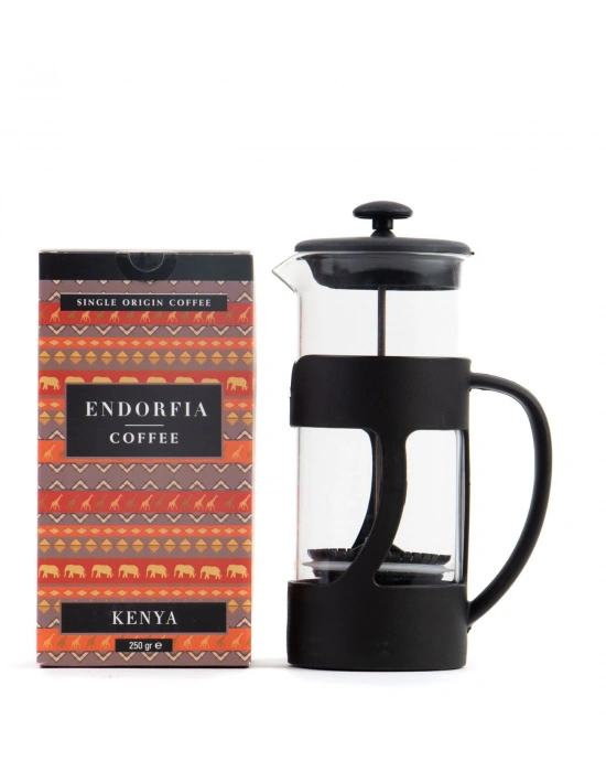 500 Ml French Press ve 250 gr Kenya Kahve