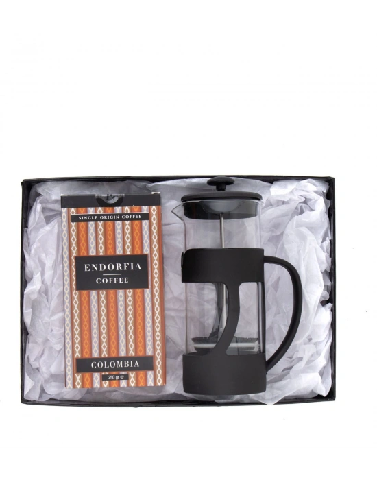 500 Ml French Press ve 250 gr Kolombia Kahve