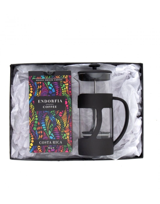 500 Ml French Press ve 250 gr Kostarika Kahve