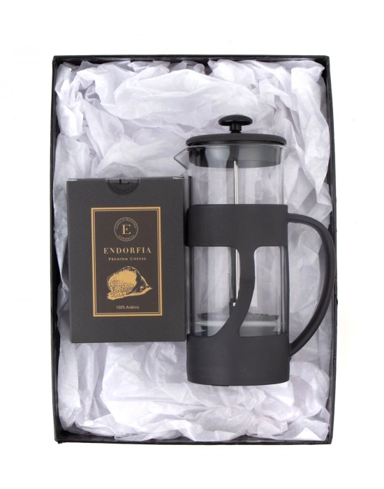 500 Ml French Press ve Filtre Kahve Siyah