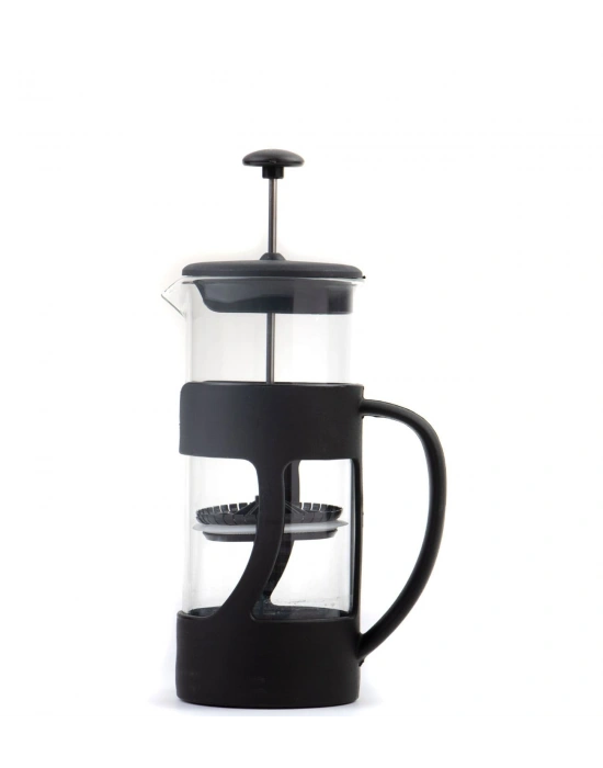 500 Ml French Press ve Single slim Gül Yapraklı Lokum Siyah