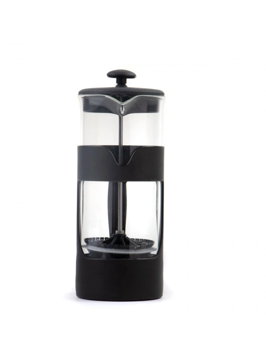 500 Ml French Press ve Single slim Gül Yapraklı Lokum Siyah