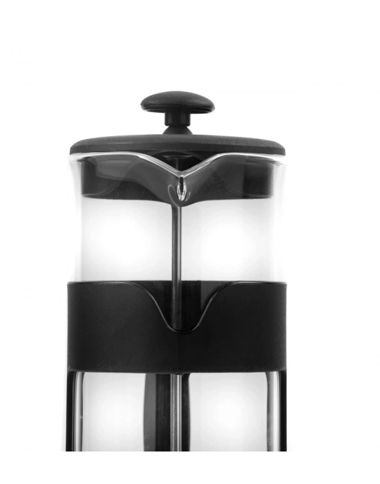 500 Ml French Press ve Single slim Gül Yapraklı Lokum Siyah