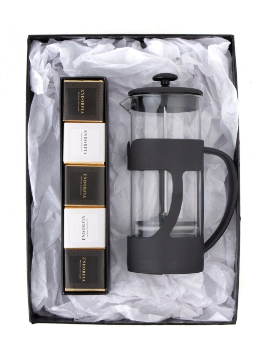 500 Ml French Press ve Single Slim Mix Madlen Siyah