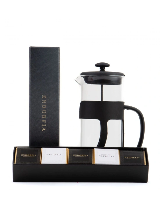 500 Ml French Press ve Single Slim Mix Madlen Siyah