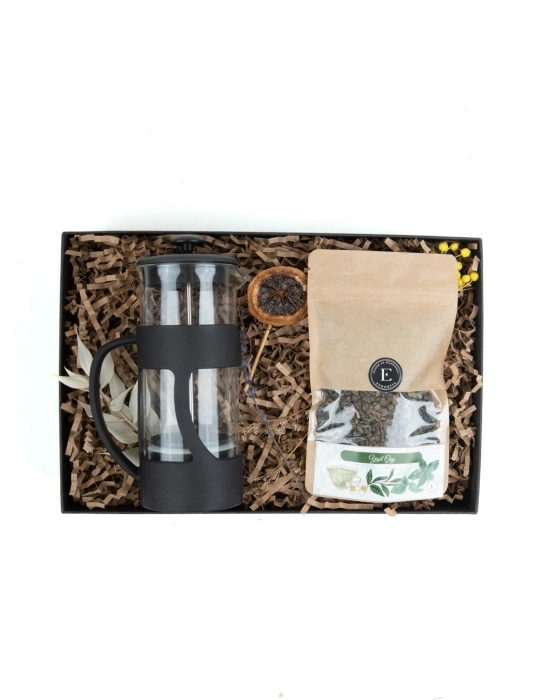 500 Ml French Press - Yeşil Çay 110 Gr