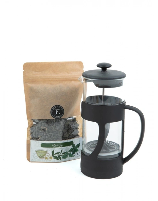 500 Ml French Press - Yeşil Çay 110 Gr