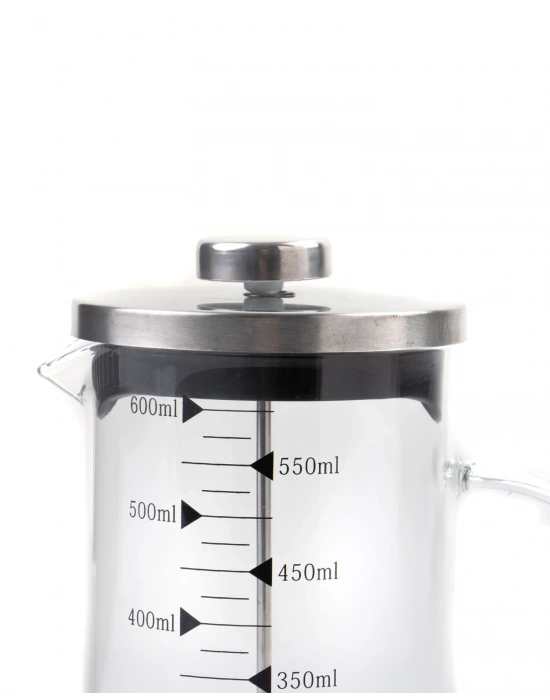 Borosilikat 600 Ml French Press ve Kahve Draje