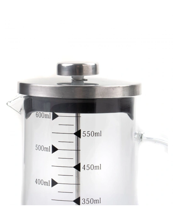 Borosilikat 600 Ml French Press ve Single Slim Mix Madlen Kırmızı
