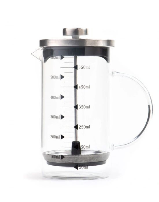 Borosilikat 600 Ml French Press ve Türk Kahvesi Siyah