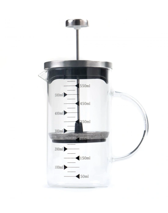 Borosilikat 600 Ml French Press ve Türk Kahvesi Siyah