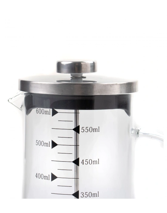 Borosilikat 600 Ml French Press ve Türk Kahvesi Siyah