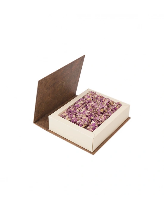 Brown Book Gül Yapraklı Güllü Lokum