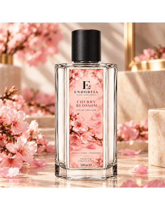 Cherry Blossom Kolonya 200 ml Cam Şişe | Endorfia Özel Seri