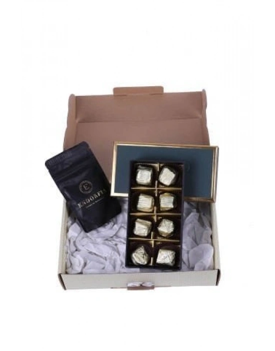Çikolata Kaplı Lokum -Premium 20 gr Türk Kahvesi Yılbaşı Kutusu