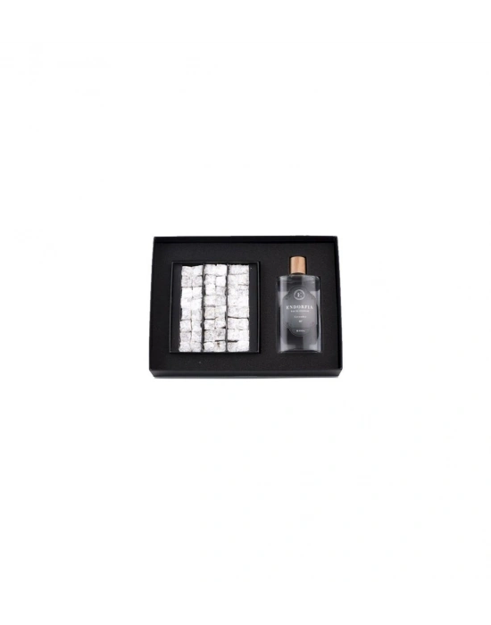 Double Premium Duble Fıstıklı Çifte Kavrulmuş Lokum & Kolonya - Beyaz