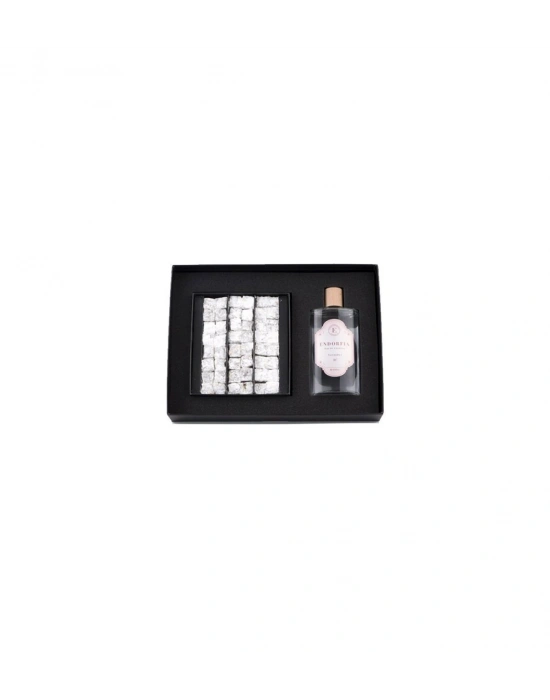 Double Premium Duble Fıstıklı Çifte Kavrulmuş Lokum & Kolonya - Pembe