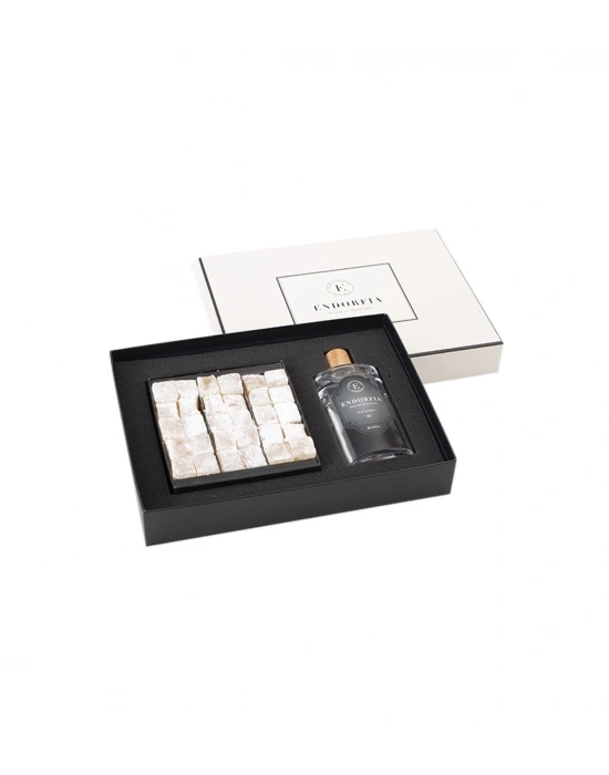 Double Premium Sade Lokum & Kolonya - Beyaz
