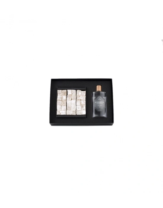 Double Premium Sade Lokum & Kolonya - Beyaz
