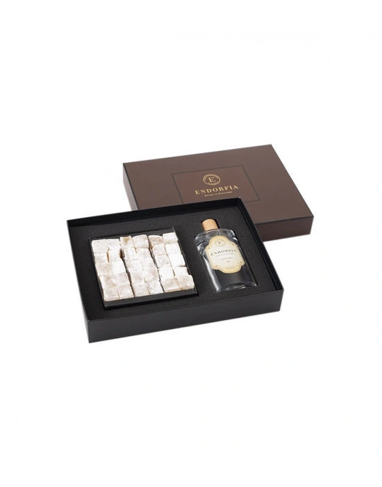 Double Premium Sade Lokum & Kolonya - Kahverengi