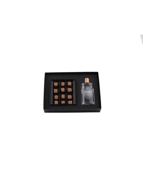 Double Premium Sütlü Çikolata Kaplı Fıstıklı Lokum & Kolonya - Beyaz