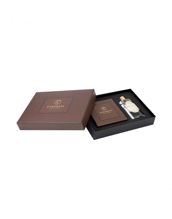 Double Premium Sütlü Çikolata Kaplı Fıstıklı Lokum & Kolonya - Kahverengi