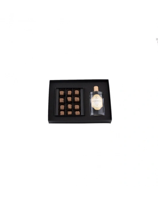Double Premium Sütlü Çikolata Kaplı Fıstıklı Lokum & Kolonya - Kahverengi