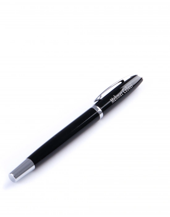 Kişiye Özel Bakla Desenli Termos- Metal Roller Kalem-Usb Bellek-Hakiki Deri Kartlık