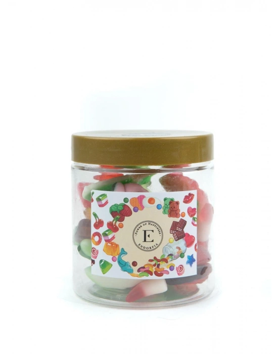 Kişiye Özel Çelik Matara Gold - Yılbaşı Kutusu Madlen Mix Çikolata- Yumuşak Şeker 150 Gr