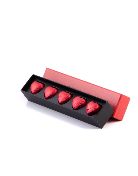 Kişiye Özel Çelik Matara - Premium Türk Kahvesi 100 Gr - Coco Draje - Single Slim Fıstıklı Kalp Çikolata