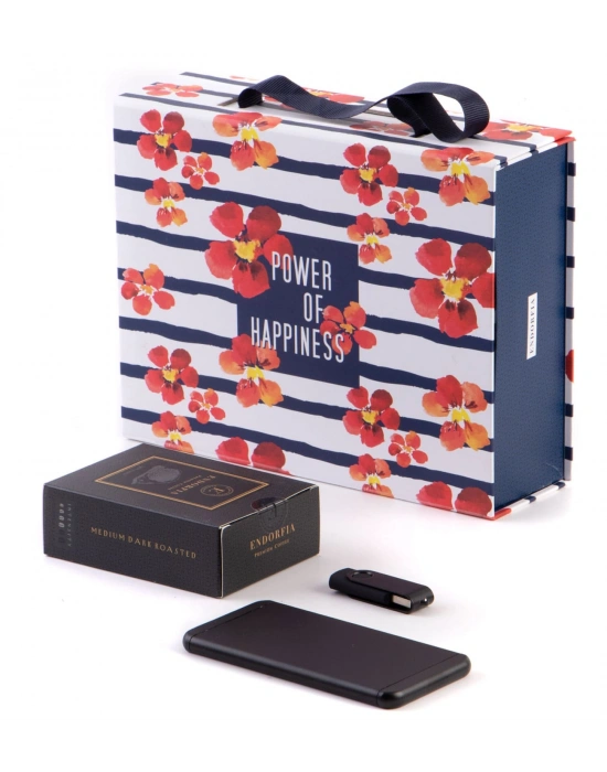 Kişiye Özel İsimli Powerbank Metal USB Siyah - Premium Kahve - Teknolojik Hediyeler