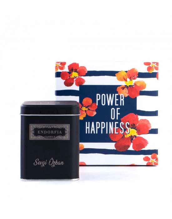 Kişiye Özel Metal Kutulu Mum - Yılbaşı Hediye Kutuları