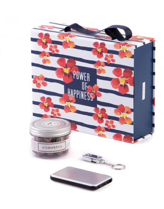 Kişiye Özel Powerbank - 4 GB Metal Anahtarlık USB Bellek Gümüş Renk - Dragee