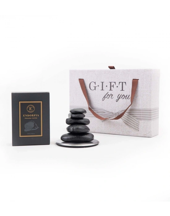 Kişiye Özel Premium Kahve - Mıknatıslı Taş Şeklinde Kağıt Tutacağı