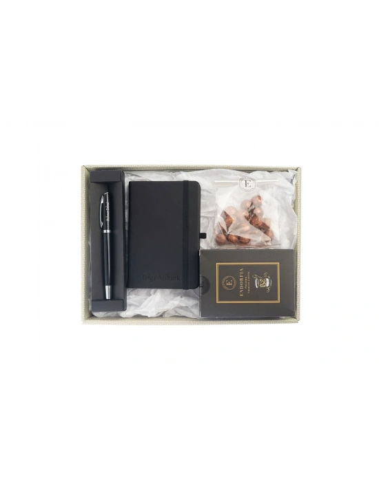 Kişiye Özel Termoderi  Defter-Mühendis Kalemi-Türk kahvesi Siyah