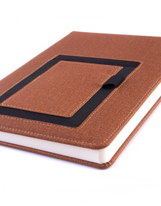 Kişiye Özel Termoderi Defter Taba-Metal Roller Kalem-Filtre Kahve Siyah