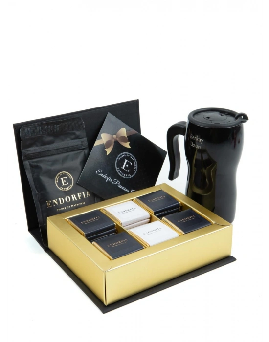Kişiye Özel Termos Bardak - Brown Book Madlen Mix. Çikolata - Filtre Kahve 40 Gr