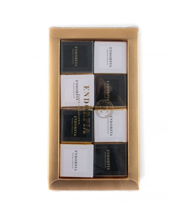 Mix Madlen Beyaz Siyah Büyük Kurumsal Kutu Gold
