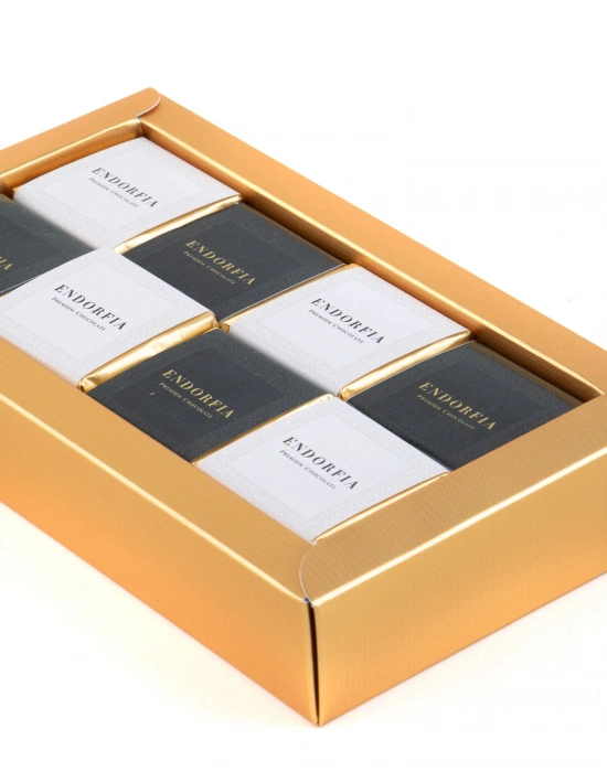 Mix Madlen Beyaz Siyah Büyük Kurumsal Kutu Gold