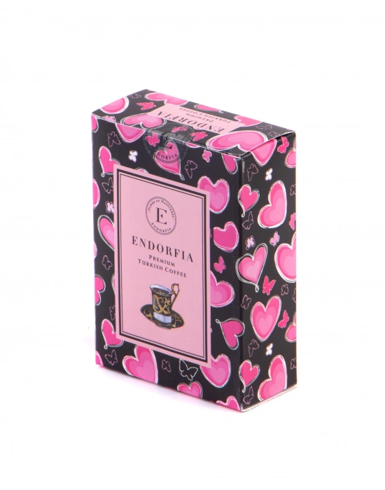 Pembe Düşler Gül Kokulu Mum - Single Slim Madlen Çikolata Bitter - Pembe Kalpli Türk Kahvesi 100 Gr - Limon Kolonyası 50 Gr