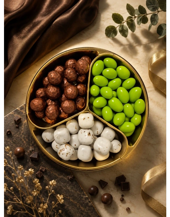 Premium Draje Kutusu 250 g | Kahve Draje 80 g, Coco Draje 90 g ve Fıstık Draje 80 g