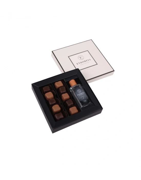 Protokol Set Çikolata Kaplı Fıstıklı Lokum & Yeşil Çay Kolonyası