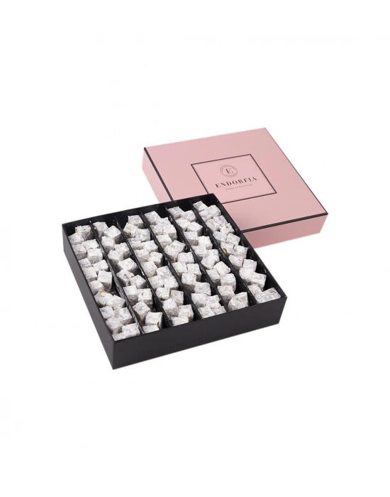 Single Midi Duble Fıstıklı Çifte Kavrulmuş Lokum - Pembe
